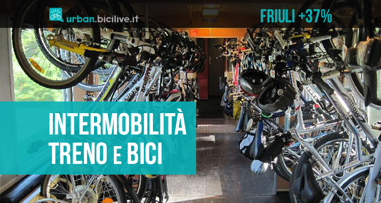 L’intermodalità treno+bici in Friuli cresce del +37%