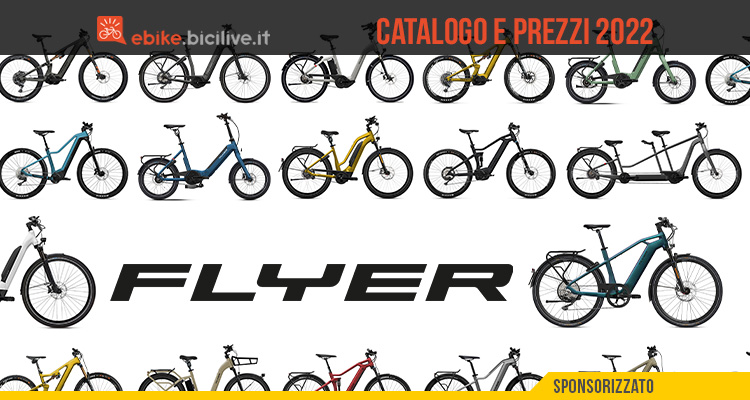 Il catalogo e il listino prezzi delle ebike Flyer 2022