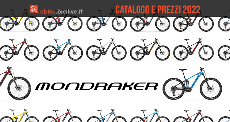 Il catalogo delle ebike Mondraker 2022: 16 modelli con Bosch Gen4