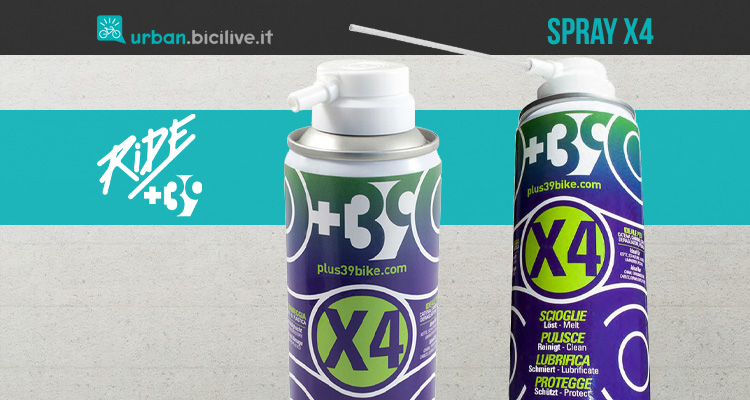 X4, lo spray “tuttofare” per la manutenzione della bici