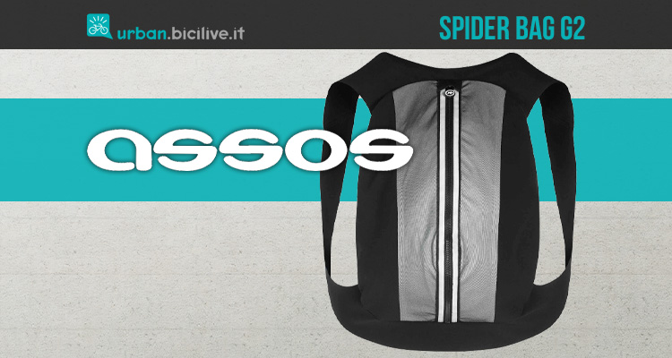 Lo zainetto Spider Bag G2 di Assos, leggero e impermeabile per un carico extra