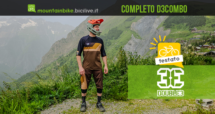 Test del completo MTB Double3 “D3COMBO”: stile e performance made in Italy