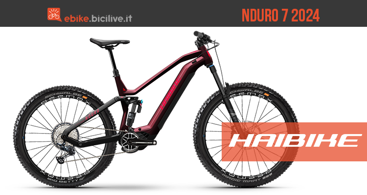 E-MTB Haibike NDURO 7 2024, nuovo look ma stesso prezzo