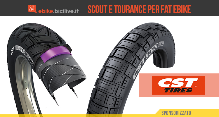 CST Tires: due novità per e-Bike “fat” con i pneumatici SCOUT e TOURANCE